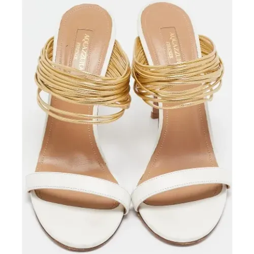 Pre-owned Leder sandals - Aquazzura Pre-owned - Modalova