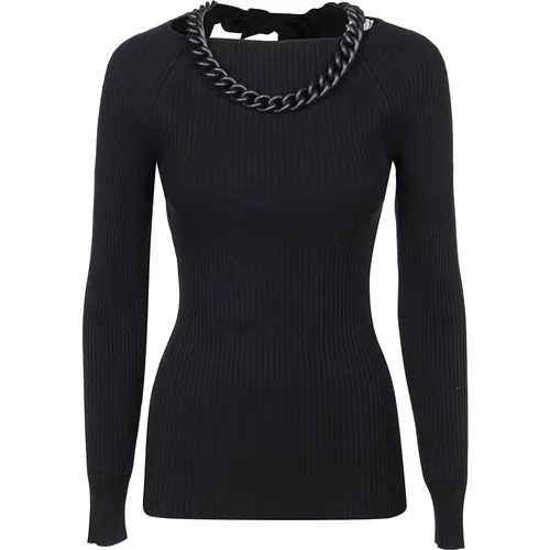 Knitted TOP With Chain Details , female, Sizes: S, XS, M - Giuseppe Di Morabito - Modalova