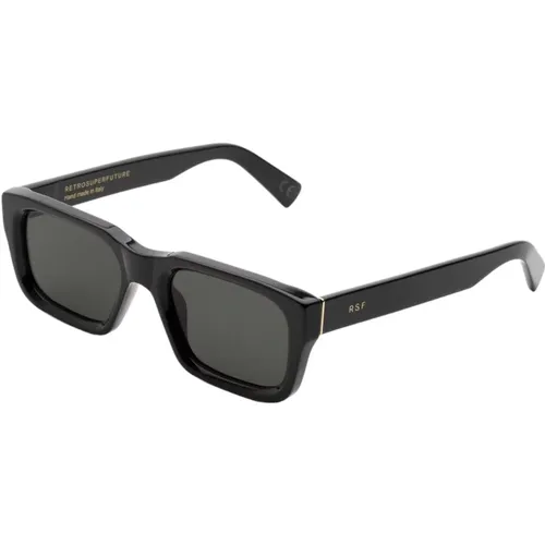 Quadratische Schwarze Sonnenbrille , unisex, Größe: 53 MM - Retrosuperfuture - Modalova