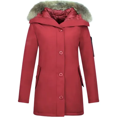 Winterjacke für Frauen Canada Long - Parka Seitentaschen - 505R , Damen, Größe: M - TheBrand - Modalova