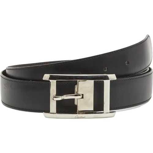 Cartier Leather Buckle Belt , male, Sizes: 100 CM - Cartier Vintage - Modalova