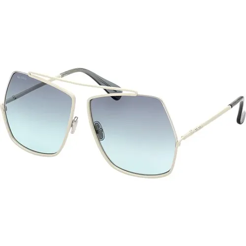 Mm0006-18W Sunglasses Blue Gradient , female, Sizes: 64 MM - Max Mara - Modalova