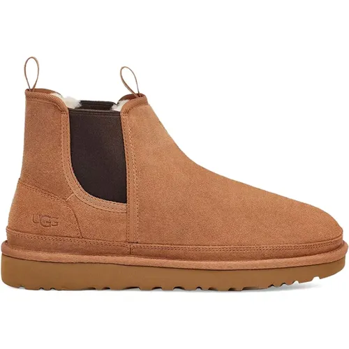 Chelsea Wildleder Stiefel mit plush Futter , Herren, Größe: 43 EU - Ugg - Modalova