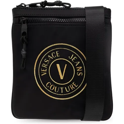 Shoulder bag with logo , male, Sizes: ONE SIZE - Versace Jeans Couture - Modalova