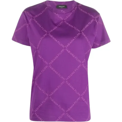 Women's Clothing T-Shirts & Polos Vr4 Aw22 , female, Sizes: M, 2XS, XS - Fabiana Filippi - Modalova