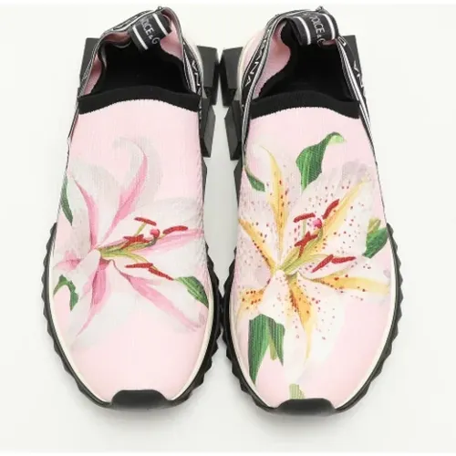 Pre-owned Fabric sneakers , female, Sizes: 6 UK - Dolce & Gabbana Pre-owned - Modalova