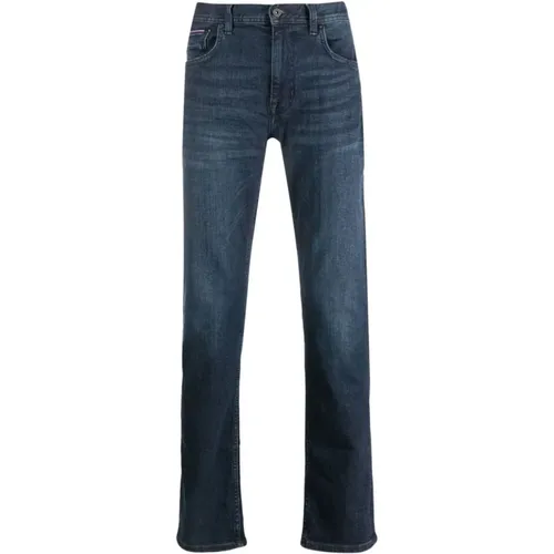 Straight Jeans Cotton Viscose Elastane , male, Sizes: W34 L34, W32 L34, W30 L32, W31 L32 - Tommy Hilfiger - Modalova