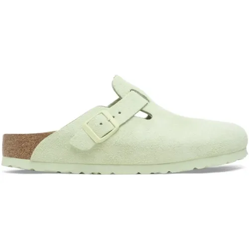 Boston Regular Faded Lime Sandalen , Damen, Größe: 36 EU - Birkenstock - Modalova