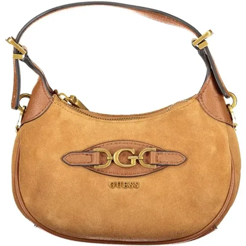 Braune Lederhandtasche Guess - Guess - Modalova