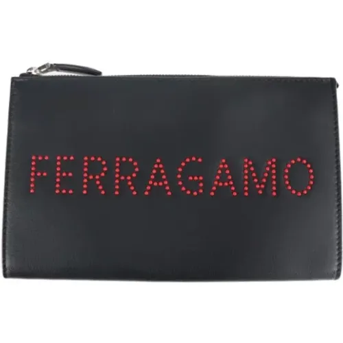 Pre-owned Leather clutches , female, Sizes: ONE SIZE - Salvatore Ferragamo Pre-owned - Modalova