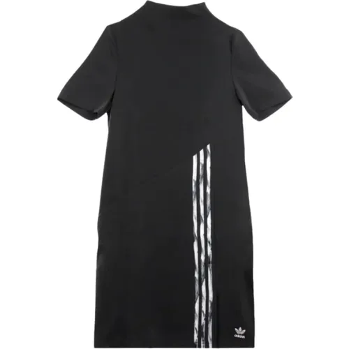 Stilvolles Gestreiftes Midi-Kleid , Damen, Größe: L - Adidas - Modalova