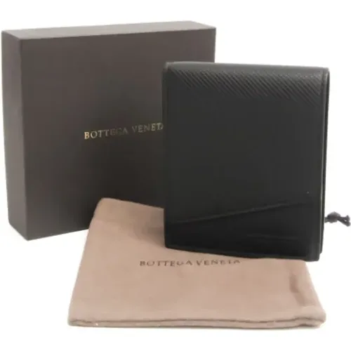 Gebrauchte Schwarze Lederbrieftasche von Bottega Veneta - Bottega Veneta Vintage - Modalova