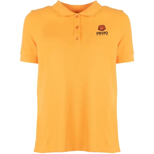 Crest Logo Polo Shirt , female, Sizes: M, XL, L, S - Kenzo - Modalova