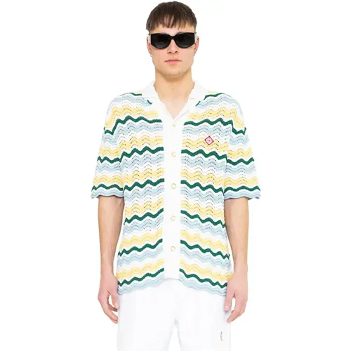 Boucle Wave Shirt , male, Sizes: S, L - Casablanca - Modalova