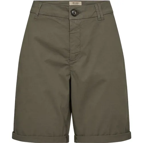 Casual Summer Shorts & Knickers Dusty Olive , female, Sizes: W33, W28, W27, W24, W25, W30, W26, W29, W32 - MOS MOSH - Modalova