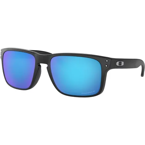 Square Sunglasses Blue Lenses , male, Sizes: 55 MM - Oakley - Modalova