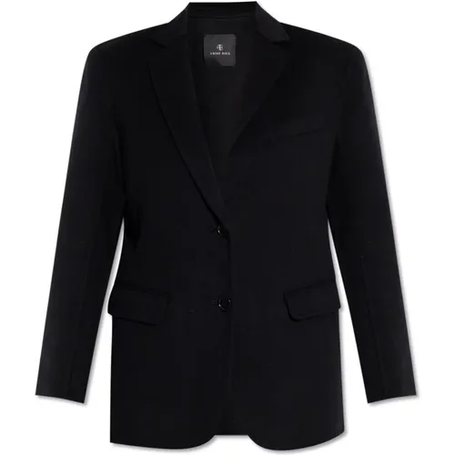 ‘Quinn’ wool blazer , female, Sizes: M - Anine Bing - Modalova