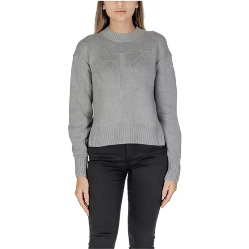 Intarsia Loose Pullover Herbst/Winter Kollektion , Damen, Größe: M - Calvin Klein Jeans - Modalova