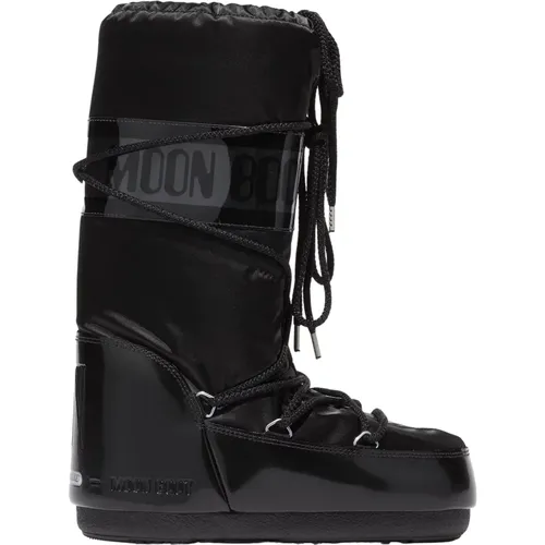 Satin Icon Glance Boots , female, Sizes: 6 UK, 2 UK, 9 UK - moon boot - Modalova