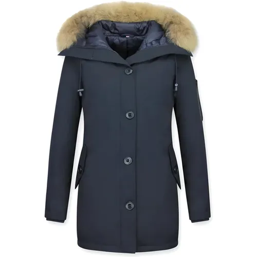 Winter Jacket Canada Long - Parka Side Pockets Women - 505B , female, Sizes: M, XL, L, 2XL, S - TheBrand - Modalova
