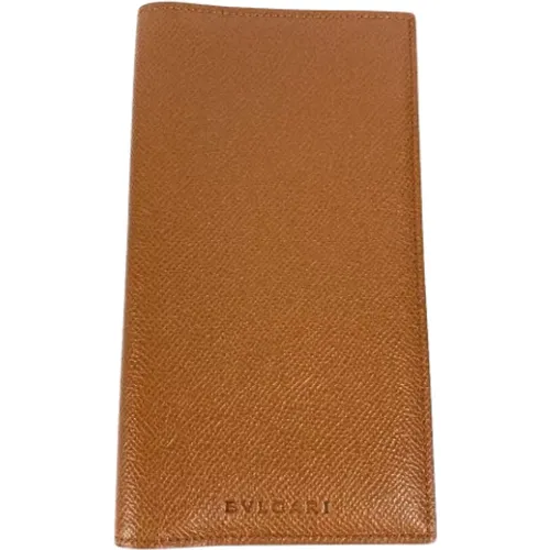 Pre-owned Leather wallets , male, Sizes: ONE SIZE - Bvlgari Vintage - Modalova