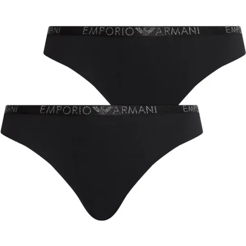Pack of Two Thongs , female, Sizes: M - Emporio Armani - Modalova
