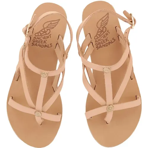 Livia Flat Leather Sandals , female, Sizes: 3 UK - Ancient Greek Sandals - Modalova