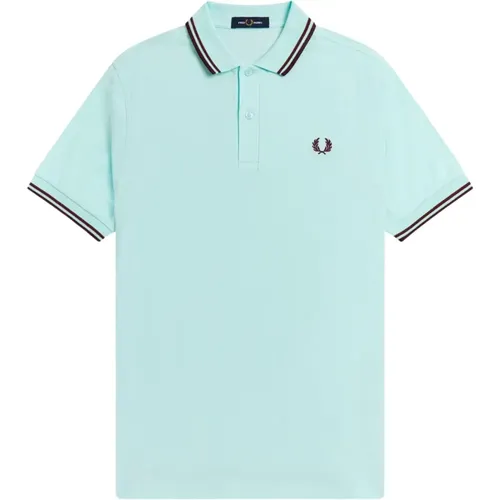 Slim Fit Twin Tipped Polo mit zeitgemäßem Stil , Herren, Größe: L - Fred Perry - Modalova