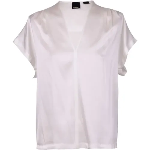Stunning Silk Shirt , female, Sizes: M - pinko - Modalova