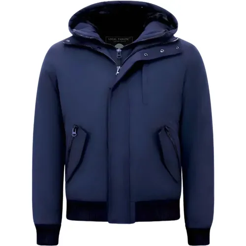 Winter Jacket Men Short , male, Sizes: M, S, XL, L - Enos - Modalova