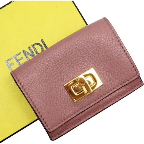 Pre-owned Leather wallets , female, Sizes: ONE SIZE - Fendi Vintage - Modalova