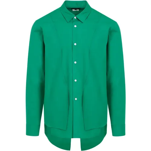 Grünes Casual Hemd , Herren, Größe: L - Comme des Garçons - Modalova
