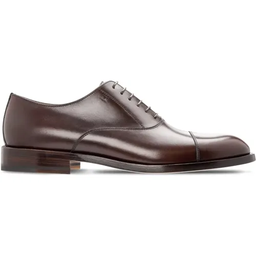 Dunkelbraune Oxford-Schuhe aus Kalbsleder , Herren, Größe: 45 EU - Moreschi - Modalova