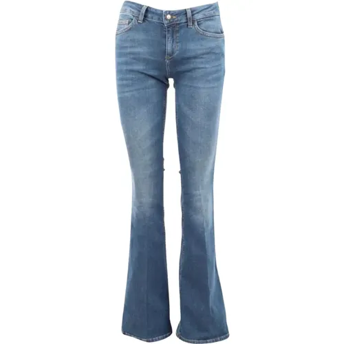 Retro Flared Jeans , female, Sizes: W32, W31, W33, W27, W25, W26 - Liu Jo - Modalova