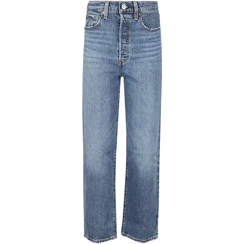 Levi's, Valley View Straight Ankle Jeans , Damen, Größe: W25 - Levis - Modalova