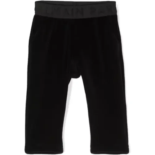 Kinder Schwarze Joggers Hose - Balmain - Modalova