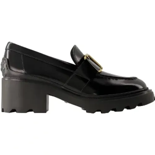 Leder heels , Damen, Größe: 37 EU - TOD'S - Modalova