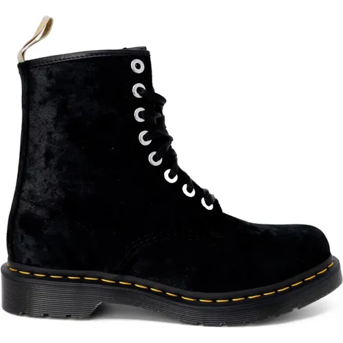 Vegan Crushed Velvet Stiefeletten , Damen, Größe: 40 EU - Dr. Martens - Modalova