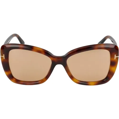 Stylish Sunglasses Ft1008 , female, Sizes: 55 MM - Tom Ford - Modalova
