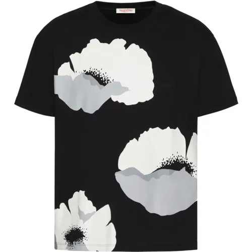 T-Shirts und Polos mit Blumenmuster , Herren, Größe: XL - Valentino Garavani - Modalova