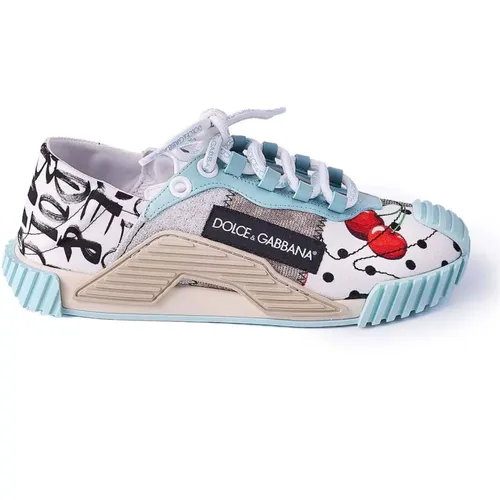 Women Patch Sneakers , female, Sizes: 3 UK - Dolce & Gabbana - Modalova