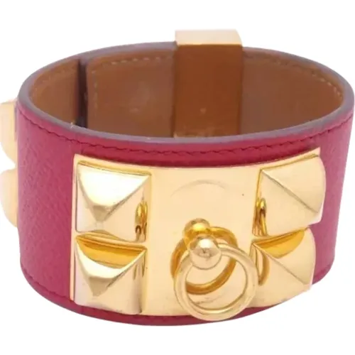 Pre-owned Leather bracelets , female, Sizes: ONE SIZE - Hermès Vintage - Modalova