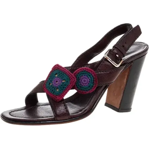 Pre-owned Leather sandals , female, Sizes: 5 UK - Prada Vintage - Modalova