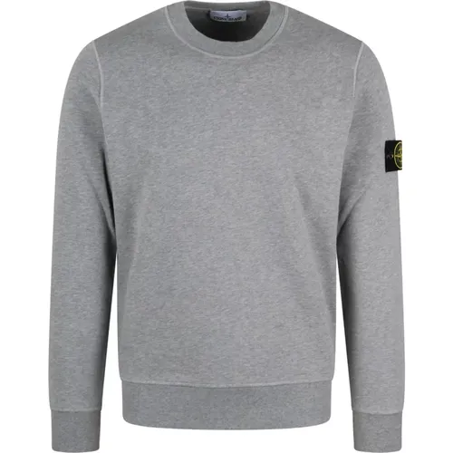 Logo Crewneck Sweatshirt Fw24 Regular Fit , Herren, Größe: XL - Stone Island - Modalova