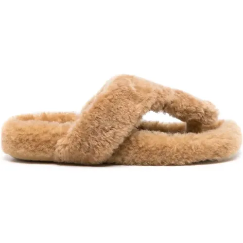 Shearling Sandals , female, Sizes: 5 UK - Loewe - Modalova