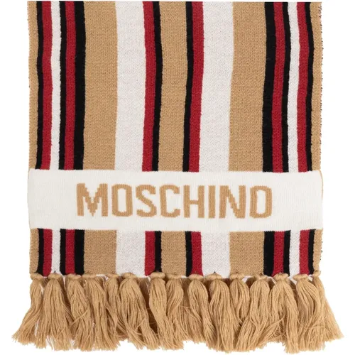 Schal mit gestreiftem Muster - Moschino - Modalova