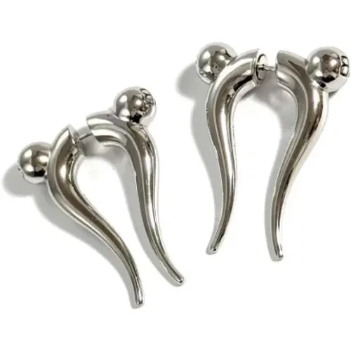 Pre-owned Silver earrings , female, Sizes: ONE SIZE - Balenciaga Vintage - Modalova