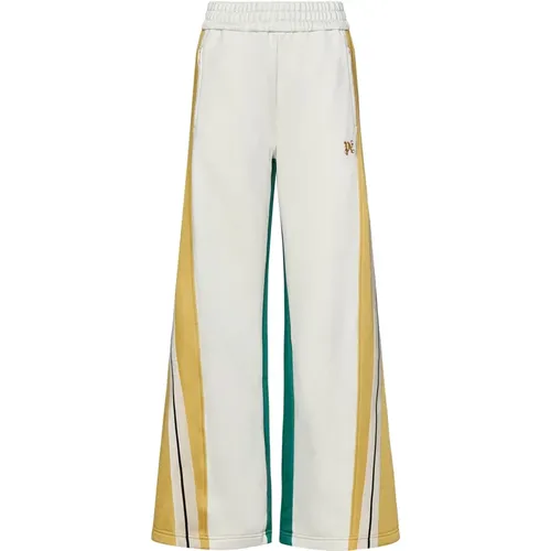 Womens Clothing Trousers White Ss24 , female, Sizes: XS - Palm Angels - Modalova