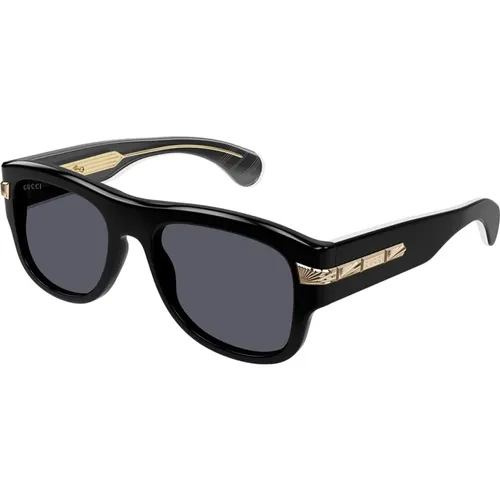 Quadratische Sonnenbrille Gg1517S 001 , Herren, Größe: 54 MM - Gucci - Modalova