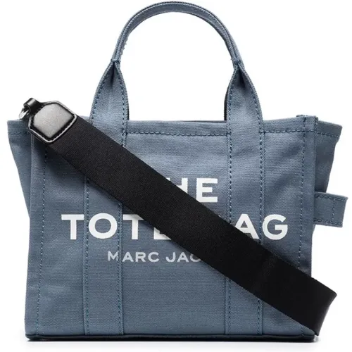 Blau Canvas Tote Tasche mit Logo , Damen, Größe: ONE Size - Marc Jacobs - Modalova